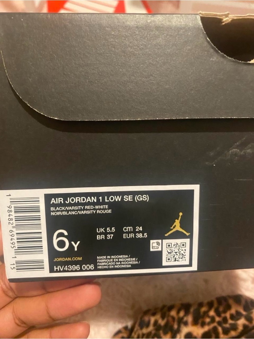 Jordan Air Jordan 1 Low SE Box – Black, Red, White